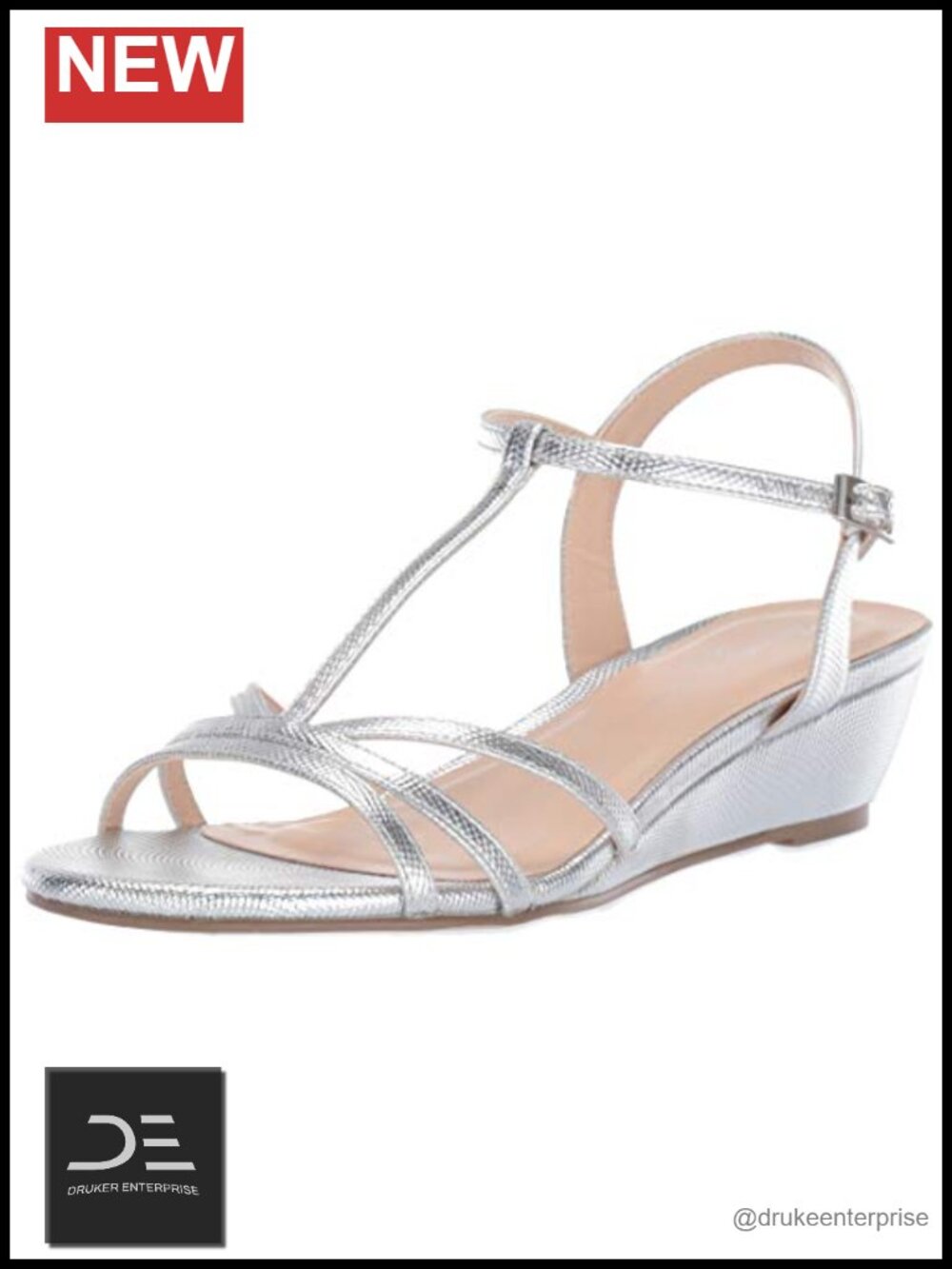 Women's Tessa Strappy Wedge Sandals Glitter Rhinestone
